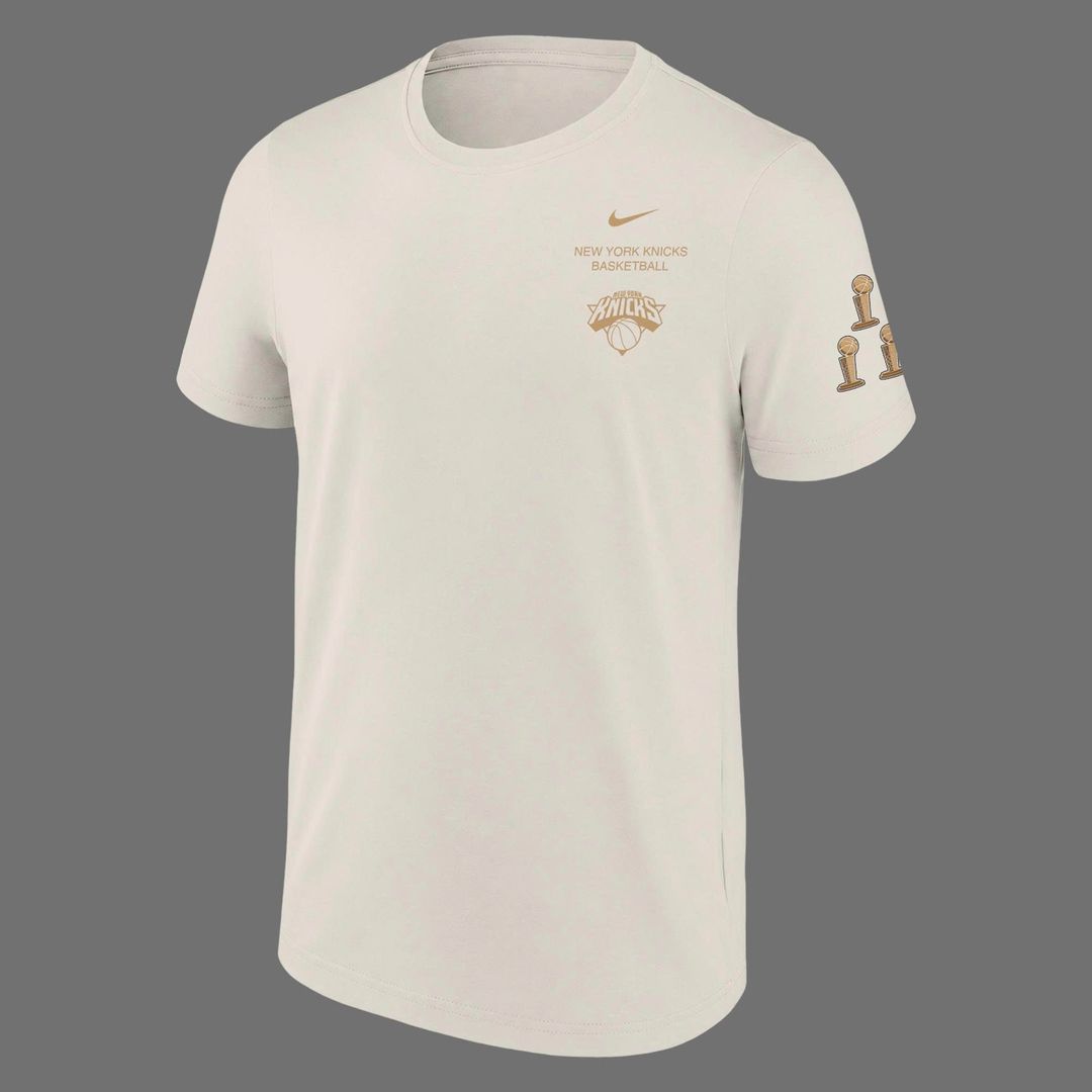 Limited edition New York Knicks 2026 NBA Finals Champions Standard Issue Full-Tee Team Signatures Print - Cream
