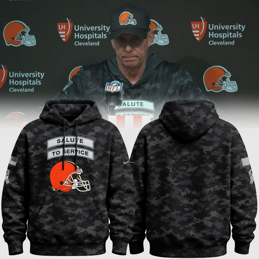 Special Edition Hoodie Coach Todd Monken Cleveland Browns 2026 Salute to Service