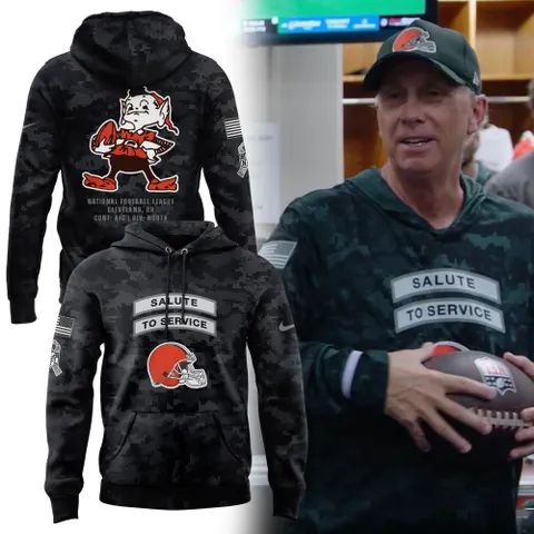 Special Edition Hoodie Coach Todd Monken Cleveland Browns 2026 Salute to Service