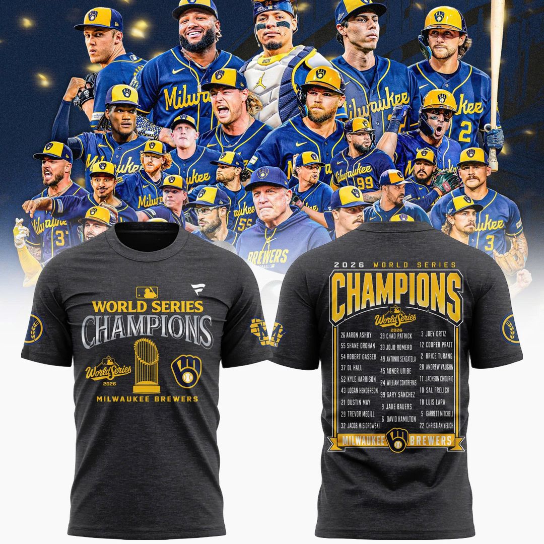 Limited Edition Milwaukee Brewers 2026 World Series Champions T-shirt