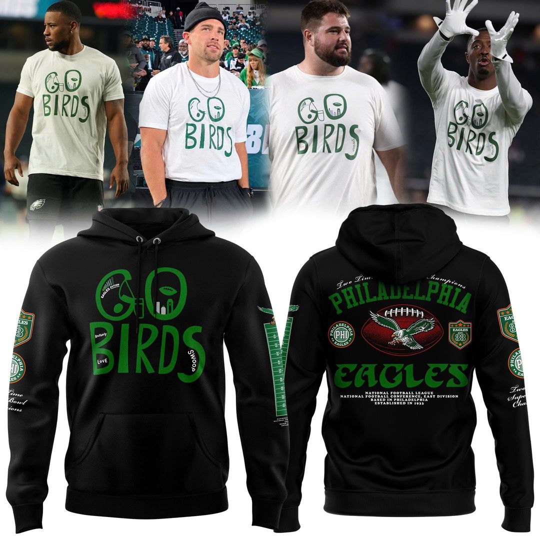 Philadelphia Eagles - Go Birds Graphic Hoodie