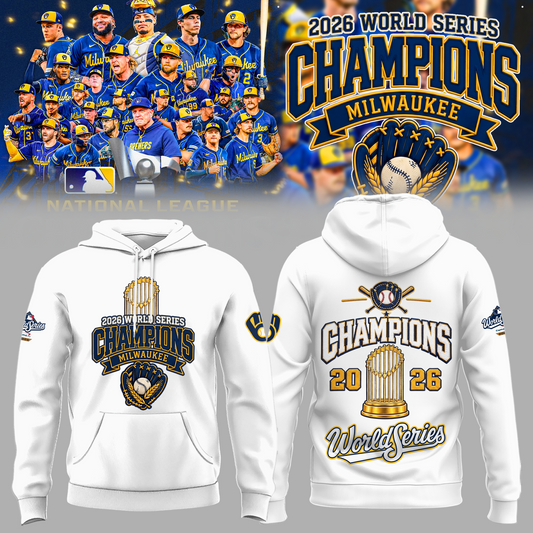 Limited Edition Milwaukee Brewers 2026 World Series Champions Hoodie