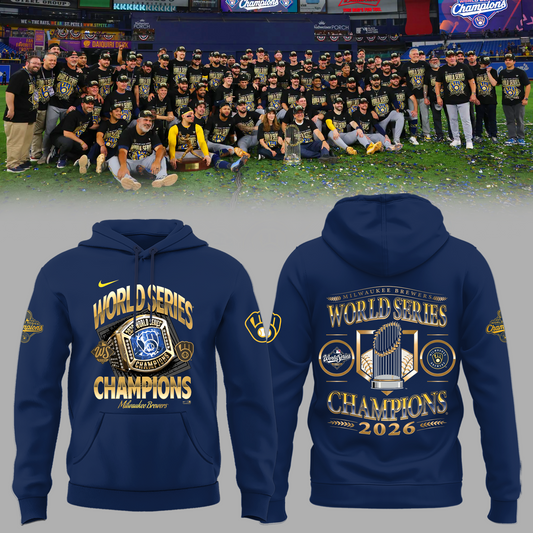 Limited Edition Milwaukee Brewers 2026 World Series Champions Hoodie