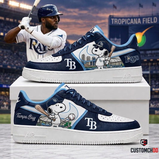 Limited Edition Tampa Bay Rays x Snoopy 2026 AF1 Shoes