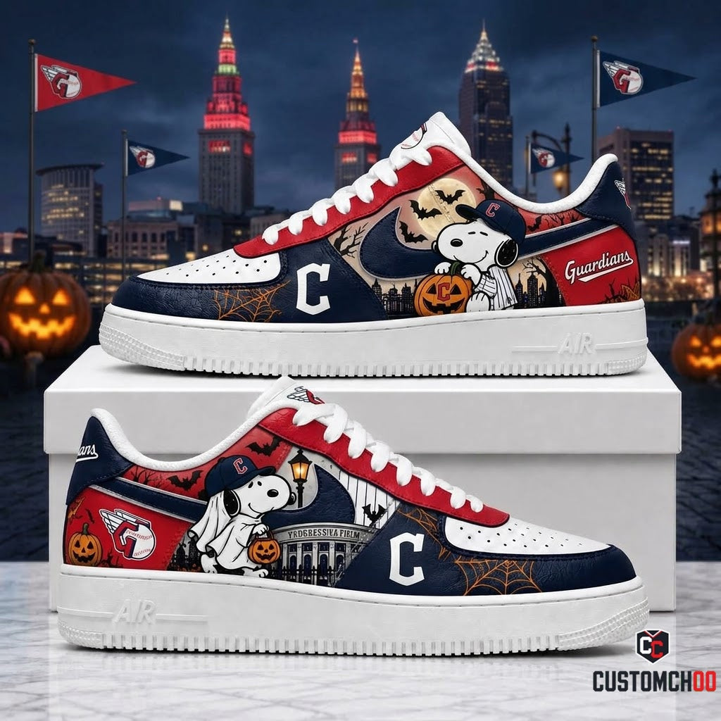 Limited Edition Cleveland Guardians x Snoopy Halloween 2026 AF1 Shoes
