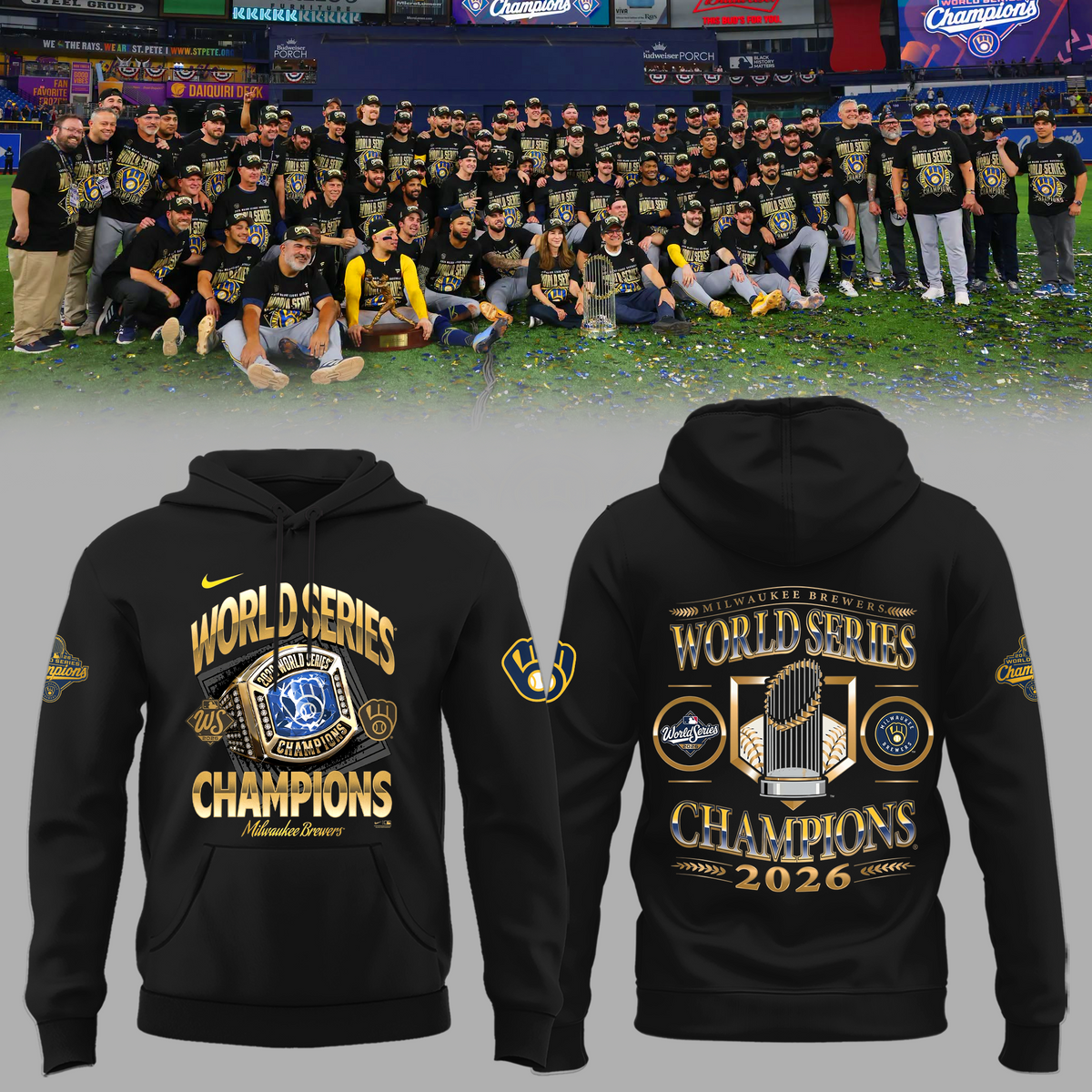 Limited Edition Milwaukee Brewers 2026 World Series Champions Hoodie