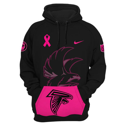 Women's Black Atlanta Falcons 2025 NFL Crucial Catch Club Pullover Hoodie
