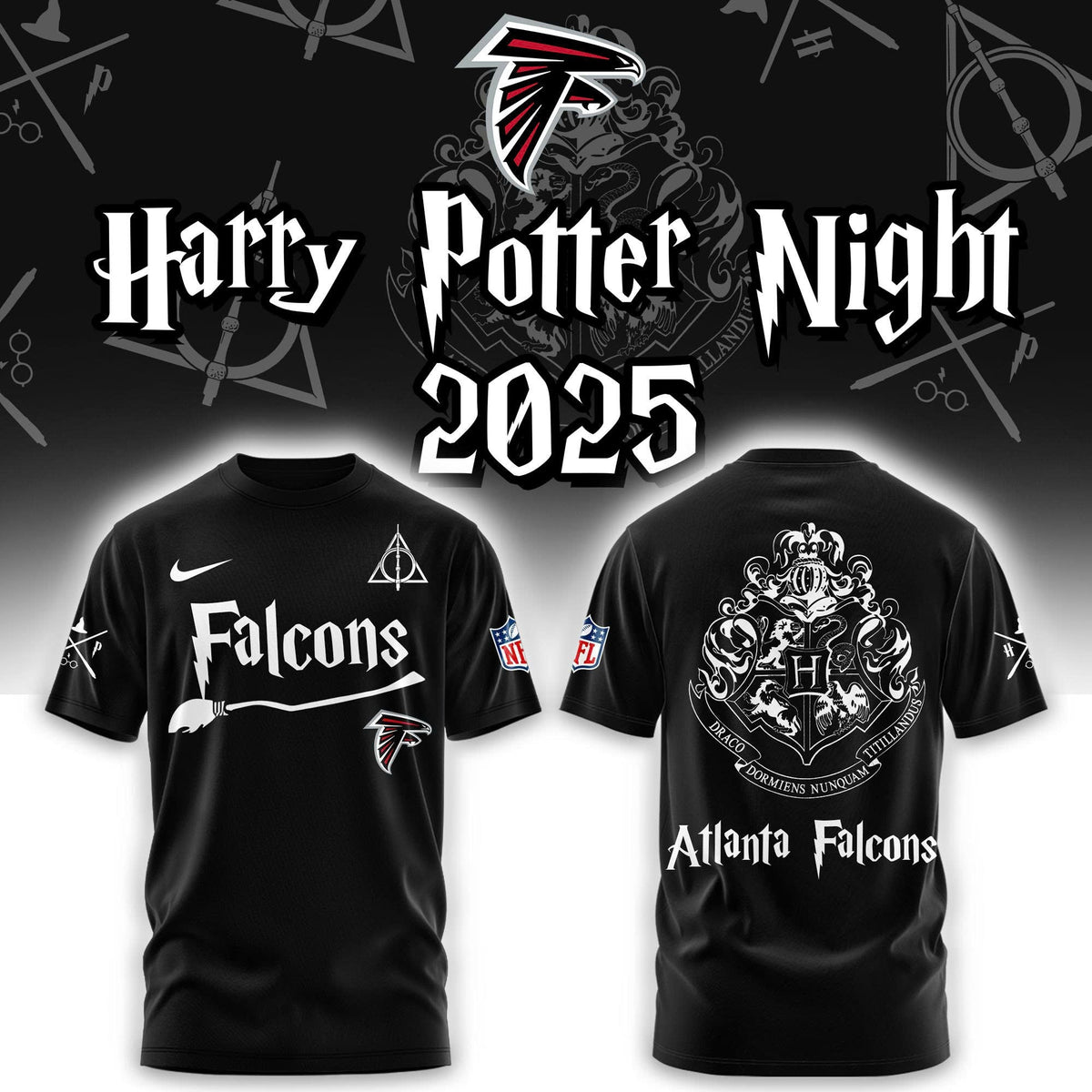 Atlanta Falcons Harry Potter 2025 Combo Tshirt