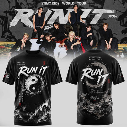 STRAY KIDS – RUN IT WORLD TOUR 2026 Tshirt